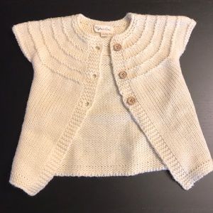 Rylee & Cru cream sweater 6-12 months
